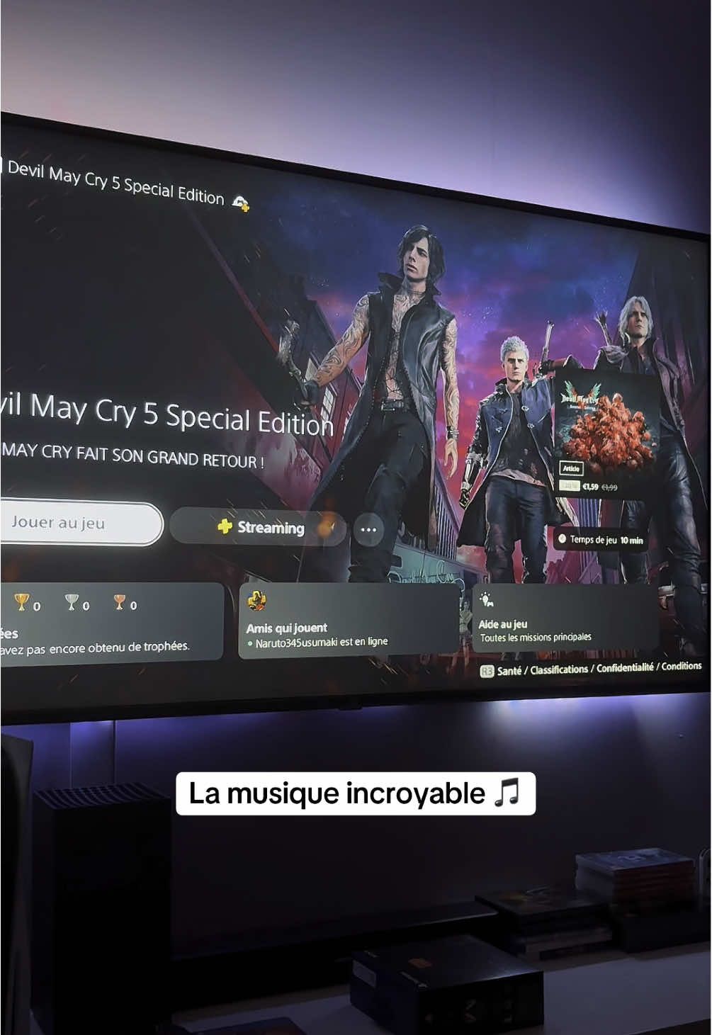 Devil May Cry 5 acheté après vos conseils d’hier soir !  #devilmaycry5 #devilmaycry #dmc5 #playstation 