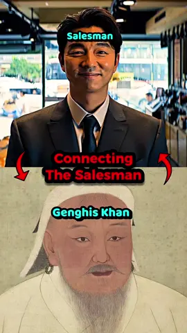Connecting The Salesman to Genghis Khan🥶 using sixdegreesofseparation #sixdegrees #sixdegreesofseparation #connection #squidgame #salesman #genghiskhan #historytok #amazing 