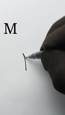 M signature making very easy #signaturestyle #howtodraw #calligraphy #art #handwriting