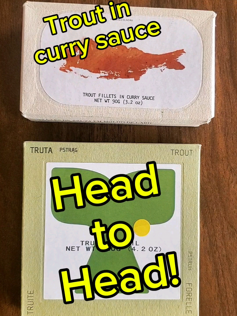 Trout fillets in a curry sauce HEAD TO HEAD  ABC+ vs Jose Gourmet Yes we know..  they are all from the same company but the question was always... do the taste the same ?  The creamy, saucy curry coats the trout and is the perfect partner for rice.  Tasting them side by side to really get an idea of any similarities or differences.  No matter the outcome, this was a delicious meal and I had double portions 😁 kudos to @JOSE GOURMET/ ICONIC SARDINE  ABC+ Trout in curry, you can get at Shopfishnook.com use coupon code 