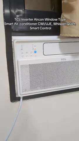 TCL Inverter Aircon Window Type Smart Air-conditioner CWI/UJE, Whisper Quiet, Smart Control ✔️ Whisper Quiet Technology – Cool and silent, perfect for restful sleep or focused work. ✔️ Smart Control – Turn it on or adjust the settings anytime, anywhere — straight from your phone! ✔️ Inverter Technology – Powerful cooling with energy savings you’ll love. #tcl  #ujeaircon  #inverteraircon 