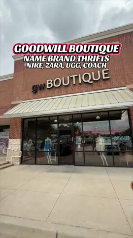 ✨👗GOODWILL BOUTIQUE WITH DESIGNER + NAME BRAND THRIFTS 👜 // NIKE, COACH, UGG, ZARA FOR CRAZY LOW PRICES 👟✨ #FortWorthLoveList // Why are we just discovering that there’s a Goodwill Boutique right near Fort Worth!? This takes thrifting to a whole new level! There are designer and name brands like Nike, Coach, Ugg and Zara for SUPER LOW PRICES! 👗 There were so many cute finds from purses, formal dresses, heels and athletic wear! Every week there are 50% off sales on already super cheap prices. 🛍️ 📍LOCATION // 750 S Main St Suite 125, Keller, TX 76248 ⏰ HOURS // Sun 12-5PM, Mon-Sat 9AM-7PM Add it to the Love List 💕