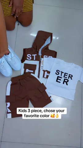 Kids 3 piece @1600🥰👌 kindly whatsapp :0721923448  / 0799 092767 or 0721441623 also located in Nairobi Imenti house opposite equity bank Tom mboya street shop no.B1/B3🙏#kidsoftiktok #clearncesale #newstyle #fashiontiktok #fashiontiktok #kidsshoes #fyp #kidsworld 