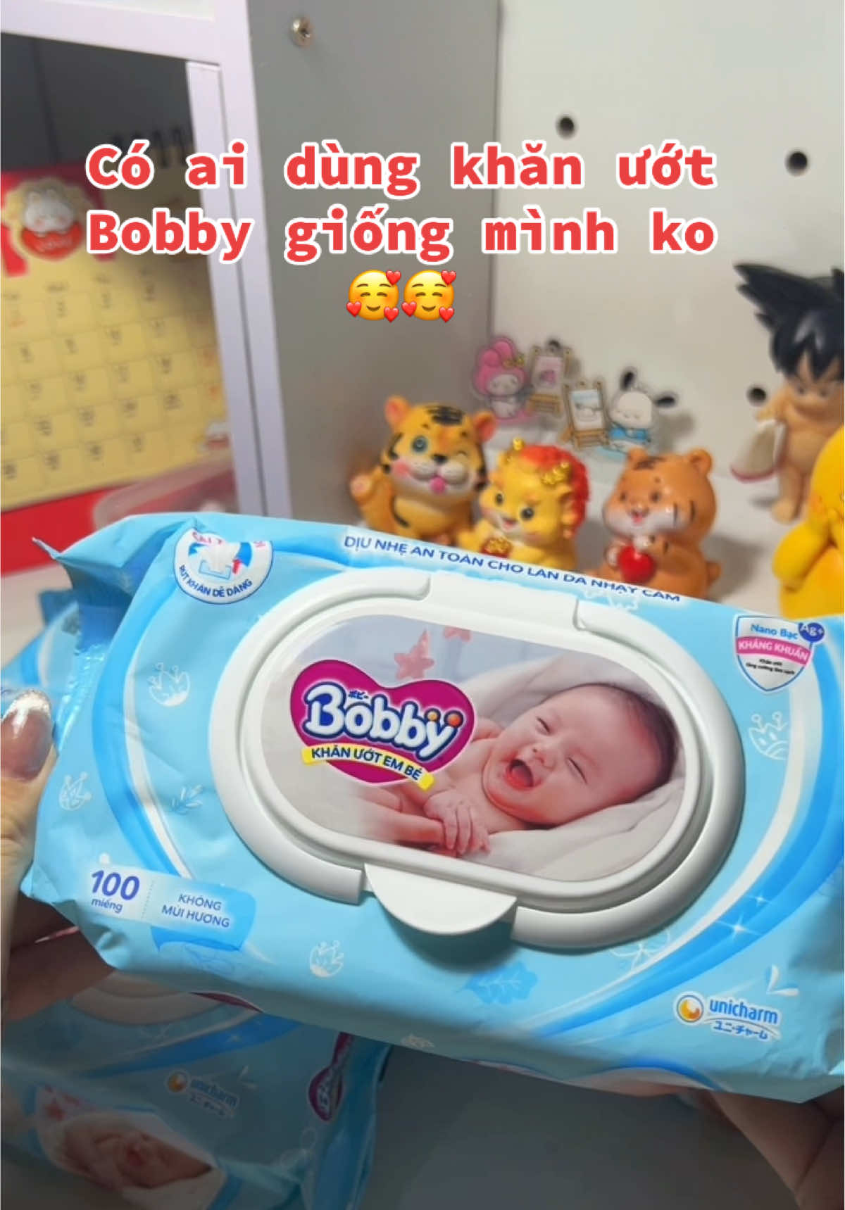 Mải đi chơi quá nghỉ đăng vd mấy hôm 🙂‍↔️🙂‍↔️🙂‍↔️ Bộ 4 gói Khăn ướt Bobby không mùi 100 tờ/gói.  ##unboxing##bobby##khanuot##khanuotkhongmui