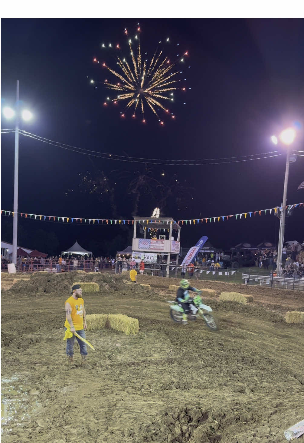 Great night at the Jeffco Classic! #motorcross #countyfair #fireworks #dirtbike #dirtlife #yamaha 