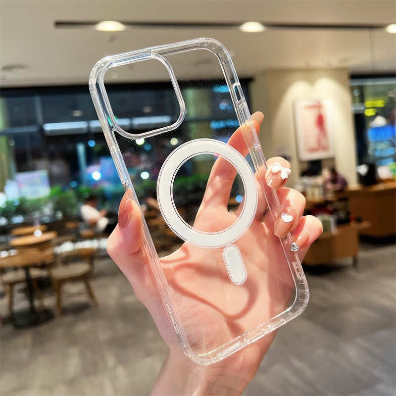 MAGSAFE CLEAR - Capa Transparente Carregamento Por Indução para iPhone XR 11 12 13 14 15 16 Pro Plus  Max ##lojatiktok##capasdeiphone##capas##viraltiktok
