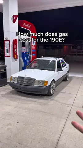 Yes I put 87 in it  #190e #amg #gas #car 