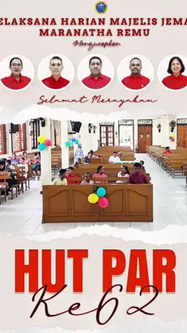 HUT PAR JEMAAT MARANATHA REMU KE 62 #gkimaranatharemu #gki #kristen #par 