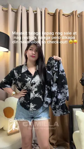 Yung restock sinabayan pa ng SALE 🤭😍 #princesapoloblouse #poloblouseforwoman #officeoutfit #schooloutfit #OOTD #casual #topsforwomen #printedpolo #aztec 