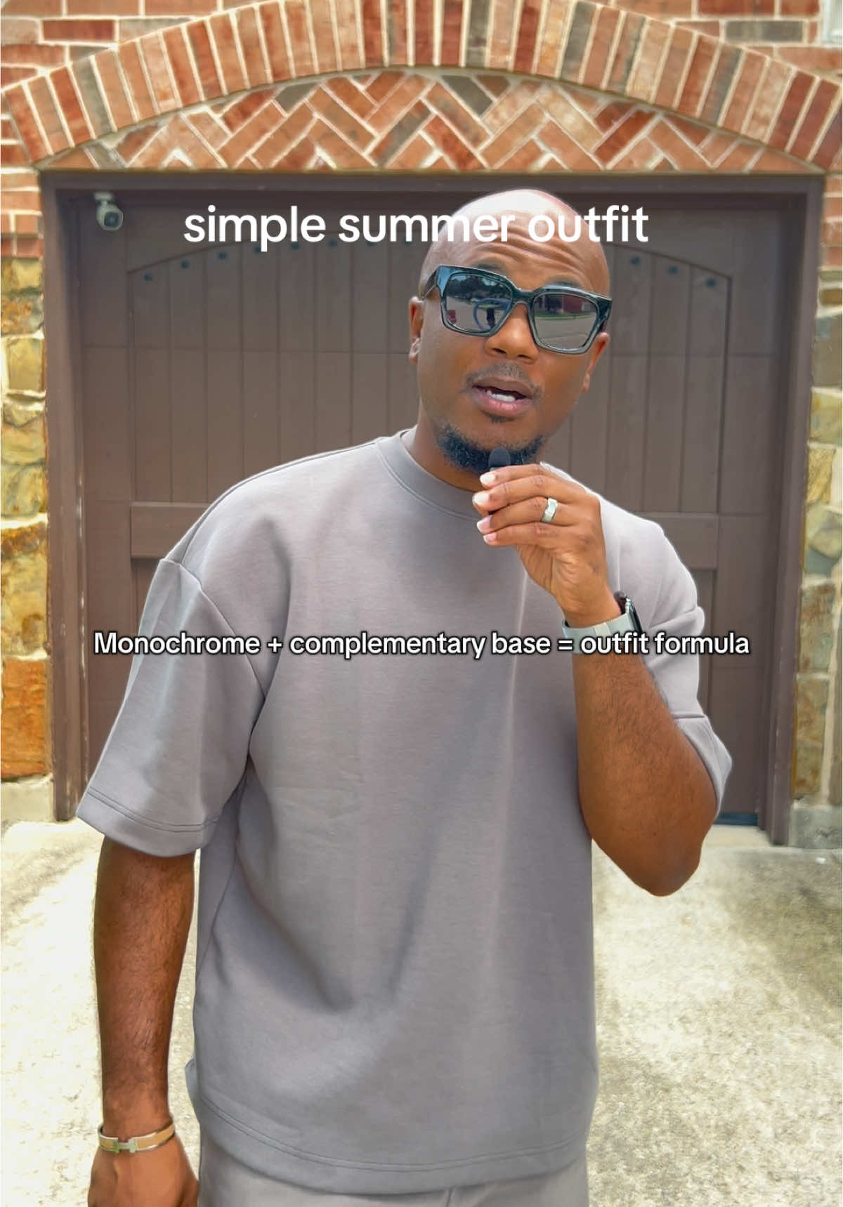 Monochromatic looks are pretty much my uniform because of how effortless they are to create and it’s almost impossible to get wrong  Just find a single color you like and build everything else off similar hues and you’re already doing better than 99% of everyone else #creatorsearchinsights #monochrome #mensfashion 