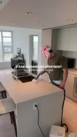 Steam cleaning my apartment so the filth is under control  Have a great weekend! :) #cleaning #steamcleaning #CleanTok #cleaningmotivation #asmrcleaning 
