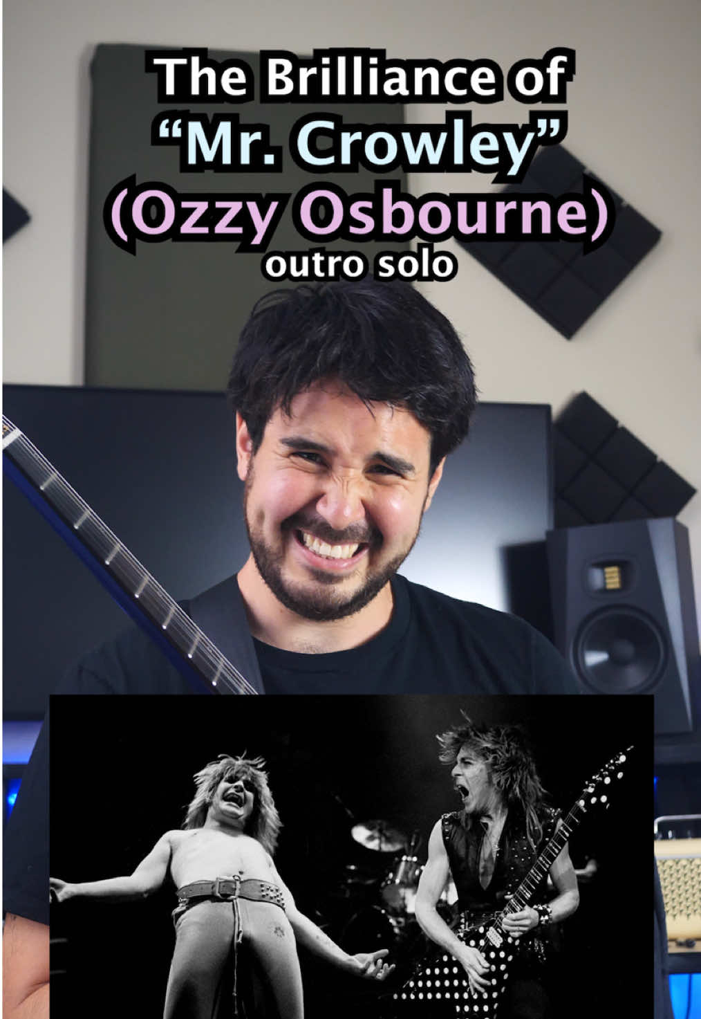 Here it is, perhaps Randy’s best. An epic mix of classical, blues, elegance, sinister notes, legato, shredding, and beautiful phrasing. What a story!  These are the settings I used with my BlackBox 2.0 pedal: Gain 3:00 Volume 1:00 Tone 2:00 Preamp 2:00 Presence 2:00 *all side switches turned up Scoop it up on @reverb - used gear has better pricing! You can literally buy & flip to constantly upgrade your rig without spending more money. I just plugged my guitar into this pedal, into my (used) Fender Deluxe, and mic’d it with an SM7b🔥 Comment “Mr. Charming” for my Rock Ear Training Quiz to test your skills ✅ #randyrhoads #ozzyosbourne #ozzy #mrcrowley 