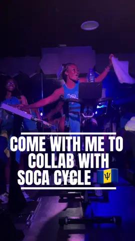 Dropped in for one song and still nearly mash up the place 🔥 Big up @neeceesfitness for the vibes and the sweat spin + soca combo! 🇧🇧🇬🇩💪🏽🚴🏽‍♀️  Thanks for having me & happy 1 year Soca Cycle 🩵🚴🏾‍♀️ • • #SocaCycleTakeover #SpinCollab #BajanEnergy #socaspin #tridentfitnessbb #spinclass  