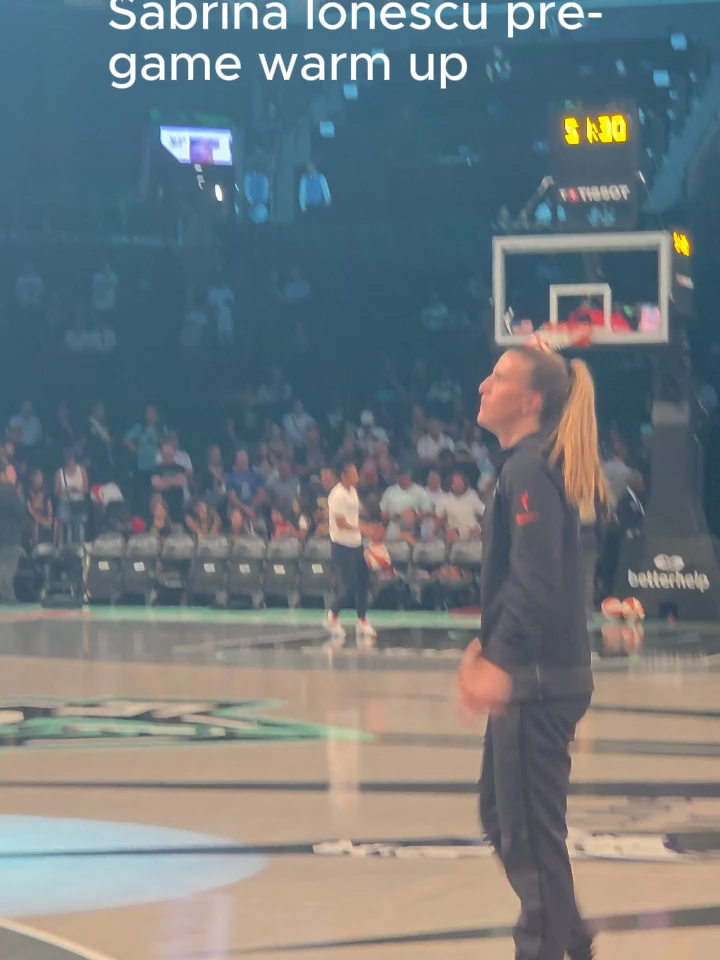Sabrina Ionescu pre-game warm up July 16 2025 @sabrina_ionescu20 @nyliberty #sabrinaionescu #NYLiberty #pregame #Basketballdrills #Basketball #wnbaallstar #trending #gameday #fyp