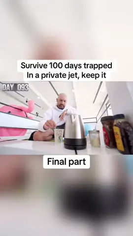 Survive 100 days trapped  In a private jet, keep it #fyp #viral #mrbeastvideo 
