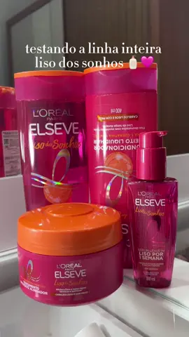 liso dos sonhos 💗, nova linha da elseve . #fy #fyp #lisodossonhos #elseve #haircareroutine 