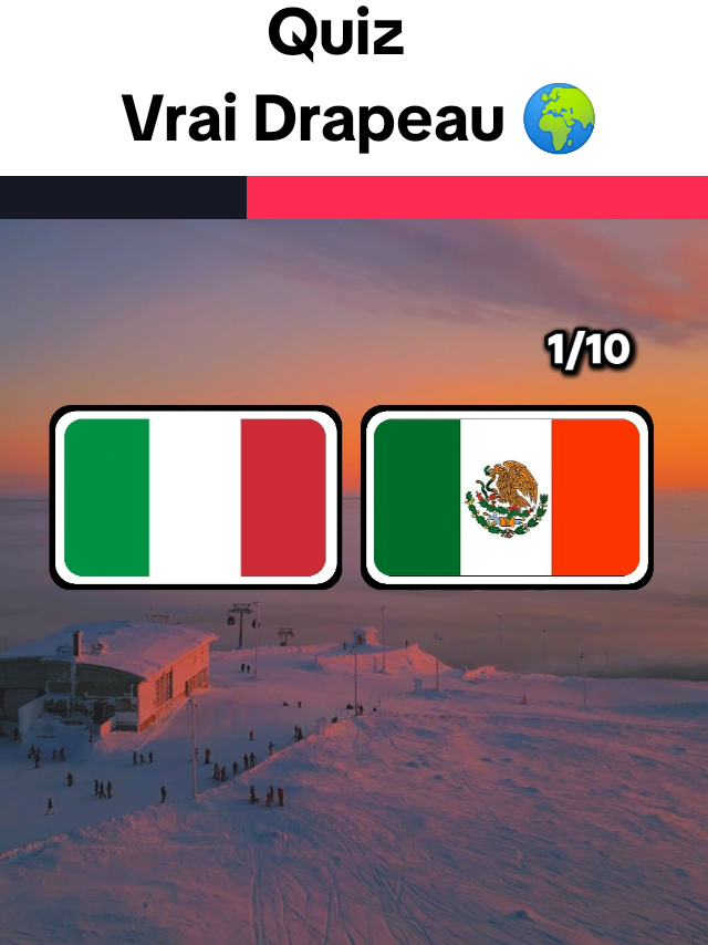 🚨 Peux-tu retrouver ces 10 drapeaux ? 😳🌍 #quiz #drapeau #pays 