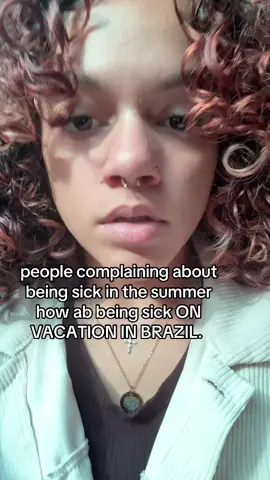 i just wanna breathe again 😭😭.  • • #sick #sickonvacation #icantbreathe #help 