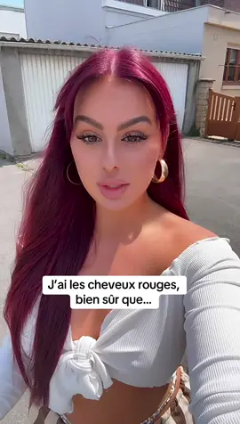J’ai les cheveux rouges, bien sûr que… #cherrycola #hair #redhair 
