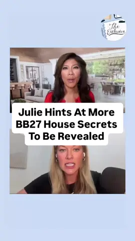 In her recent interview for The Exclusive, Julie Chen Moonves speaks to this season's house design and hints at more secrets to be revealed soon within it. Find Julie's entire interview with @sharon_tharp wherever you find your podcasts, including YouTube! #bb27 #bigbrother #bigbrother27 #juliechenmoonves #realitytvclips