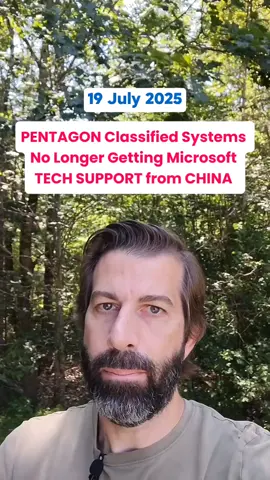Microsoft will no longer use engineers in China to provide technical assistance for the U.S. military cloud and related services!