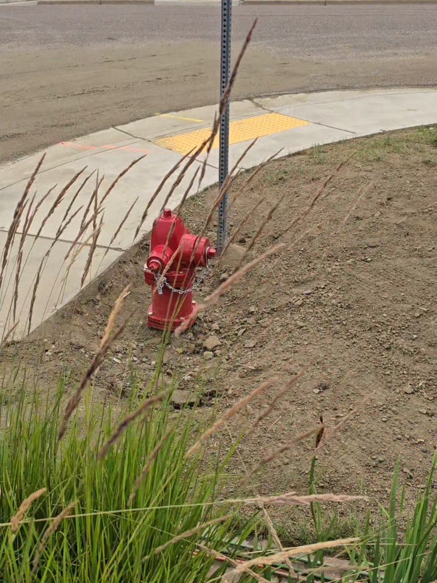 They finally moved the fire hydrant away from our driveway but installed it backwards??? #firehydrant #citywork #hydrant 