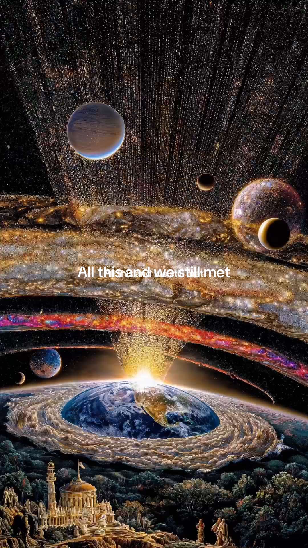 Souls don’t meet by coincidence ✨ #universe #soulmate #spirituality #spiritualtiktok #devinetiming #viral #viralvideo #fyp #foryou 
