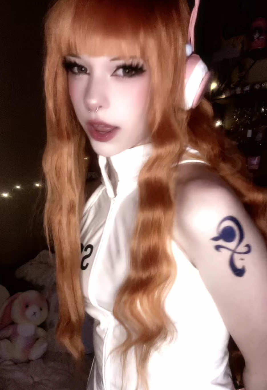 I really want a baja blast 🥀 #cosplay #nami #namionepiece #onepiece #onepiececosplay #onepieceanime #fyp #alt #cosplayer @S4INT @adxre.cos @Frosty ❄️ @nicky 🕷️ 
