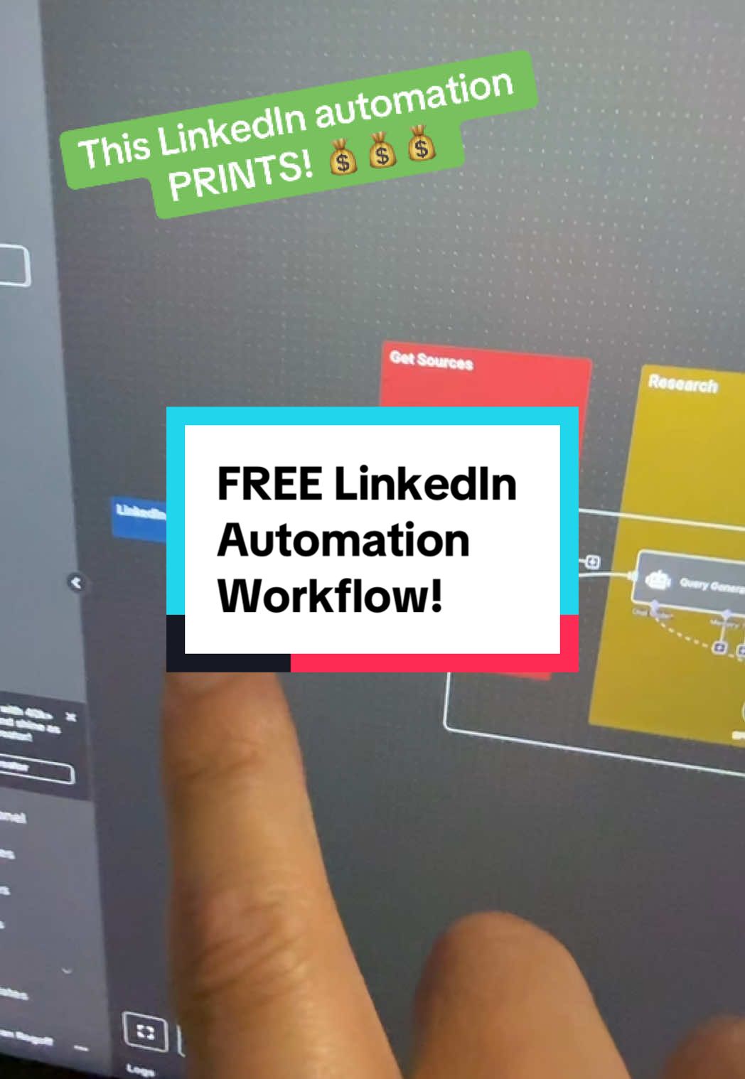 Comment “automate” and I’ll send you this linkedin automation totally free! This LinkedIn AI automation has printed THOUSANDS of dollars for me. Here’s what it does: 1️⃣ get trending news stories 2️⃣ writes LinkedIn posts using your tone of voice/writing style 3️⃣ automatically publishes to LinkedIn Save hundreds of hours. Get thousands of impressions. Instantly. #ai #automation #n8n #linkedin 