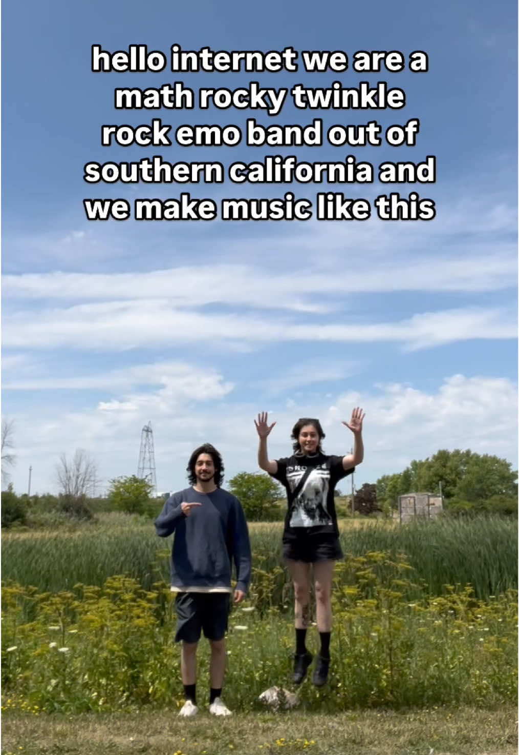 rate our emotes😭👾 this song is called Cocaine Bear and we released it like yesterday we are very excited i hope you like it #mathrock #guitartapping #guitarriff #timesignature #fy 