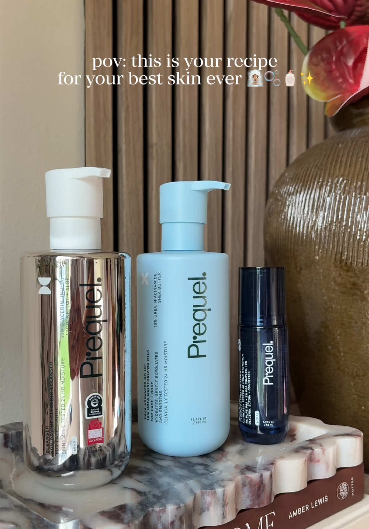 the key to a great skincare routine are the  ingredients and @Prequelskin doesn’t skip a beat when having the best in their products! 🗝️ #skincareproducts #skincareroutines #SelfCare #prequel #skincare #clearskin #healthyskin 