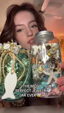 OBSESSED @Emily 🙃 you did SUCH an amazing job on this jar! #jewelry #jewelrytoks #jewelrytok #SmallBusiness #mysteryjewelryjar #mysteryjar #jewelryjar #mysteryjewelry #mysterybox #asmr #mermaid #ocean 