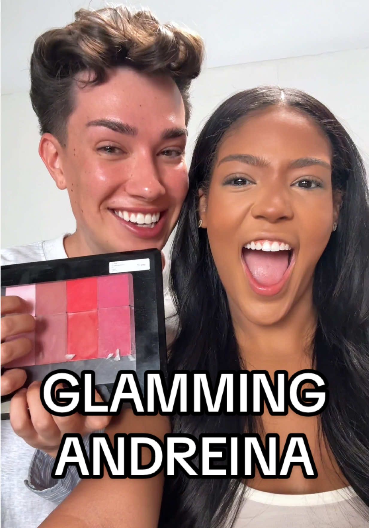 the hottest bombshell in the villa 🔥 thanks for letting me glam you @Andreina ❤️ @Painted #LoveIsland #jamescharles 