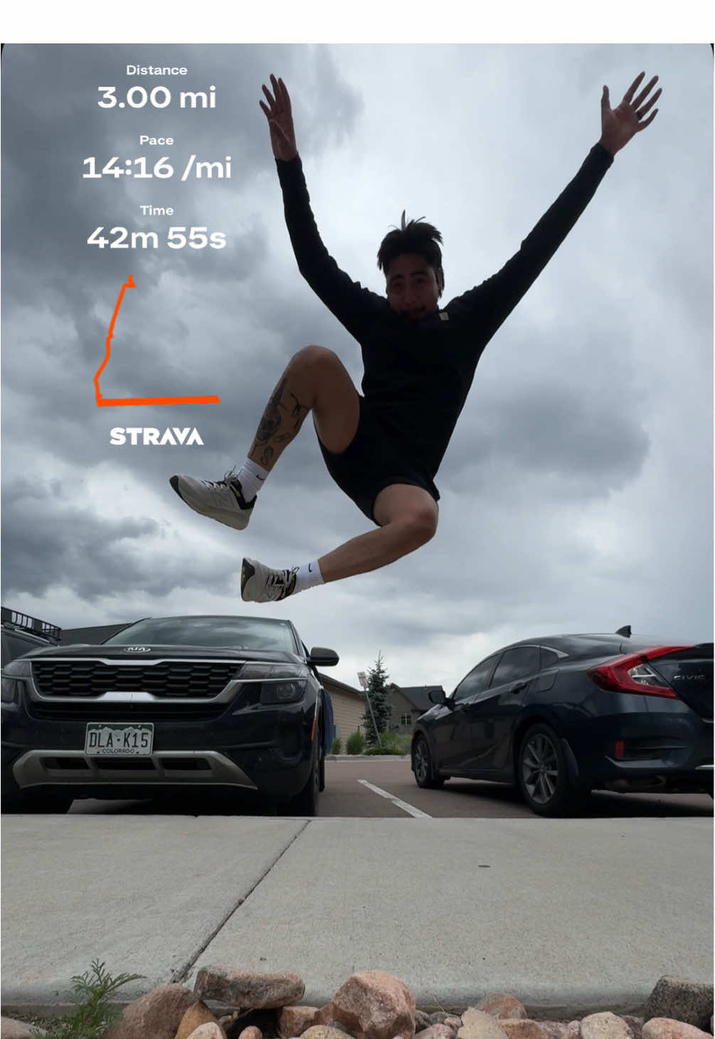 Super slow but it’s a start to me running again!  #stravarun #shokz #Running #runningtok #strava 