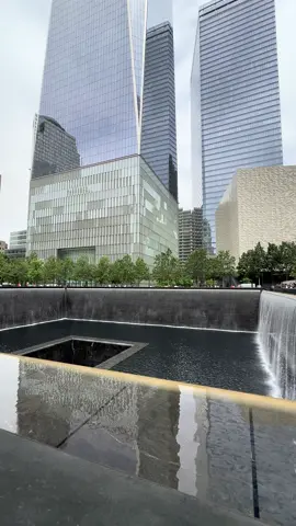 🗽 Ground Zero hits different in person. A powerful tribute to the lives lost on 9/11 — the silence, the water, the reflection. #NYC #911memorial #twintowers #worldtradecenter #neverforget #manhattan #TravelVibes #emotionaljourney #fyp #foryou #usatoday #summertime 