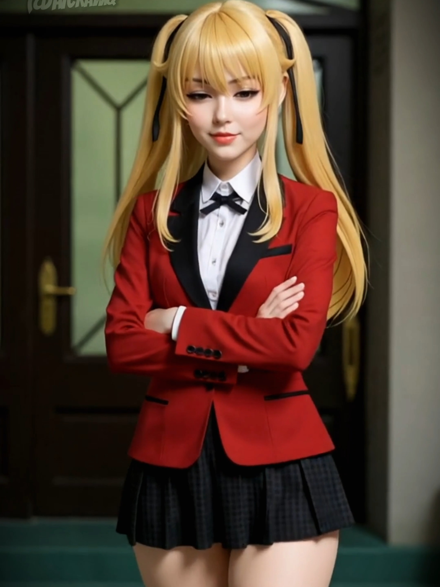 From Anime to Real Life 😳 | Kakegurui Girls in Realistic Style #shorts  #livingcartoon #aiart #anime