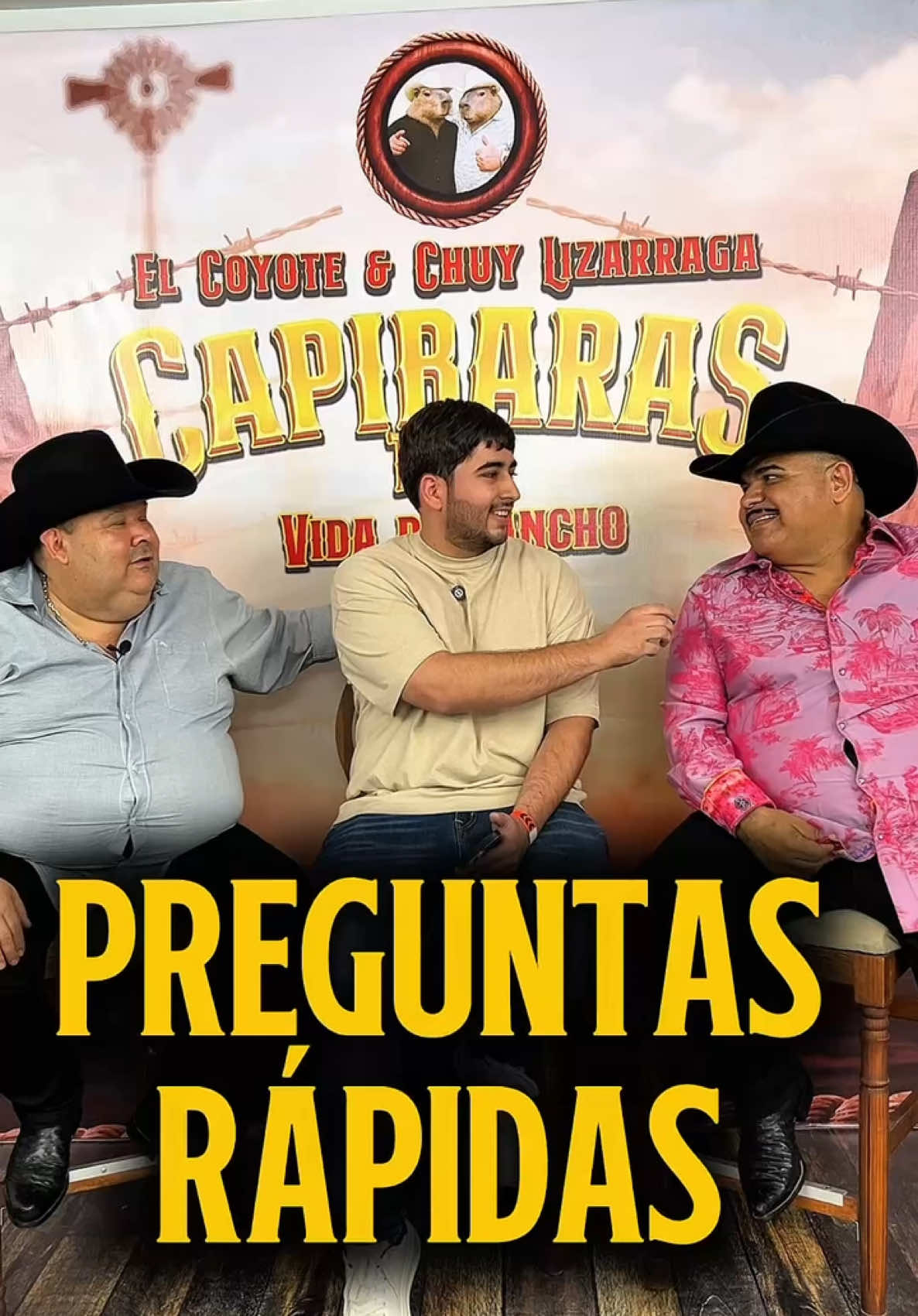 Preguntas Rápidas Con Los Capibaras…🤠🍻🎤 Insta:@ocali_barber  @Chuy Lizarraga @elcoyoteysubanda  #fyp #virals #mexico 