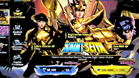 GET NEW SKIN COLLAB SAINT SEIYA X MLBB PART 2🥶☝🏻#mlbbcreatorcamp #eventmlbb #mobilelegends_id #mlbbevent #mpls15 #mlbbm6 #fyp 