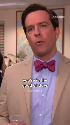 That was actually kinda deep 🥺 #TheOffice is streaming on Peacock. #AndyBernard #EdHelms #Coworkers #Job