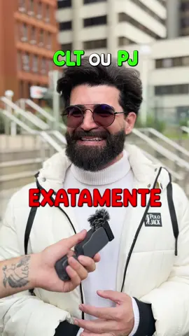 Entrevistei o moço do CLT ou PJ 🎤 #pj #clt #dinheiro #entrevistas #profissao 