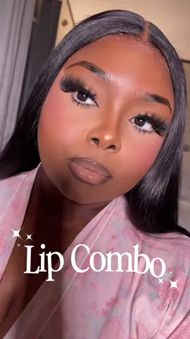 Lip Combo! 🤍  (I missed you guys🫶🏾) Product Deets:  “Molasses” @sephora   “Warm Beige”@L.A. Girl Cosmetics  “Fortune Cookie” @NYX Professional Makeup  #lipcombo #lipgloss #lipstick #makeup 