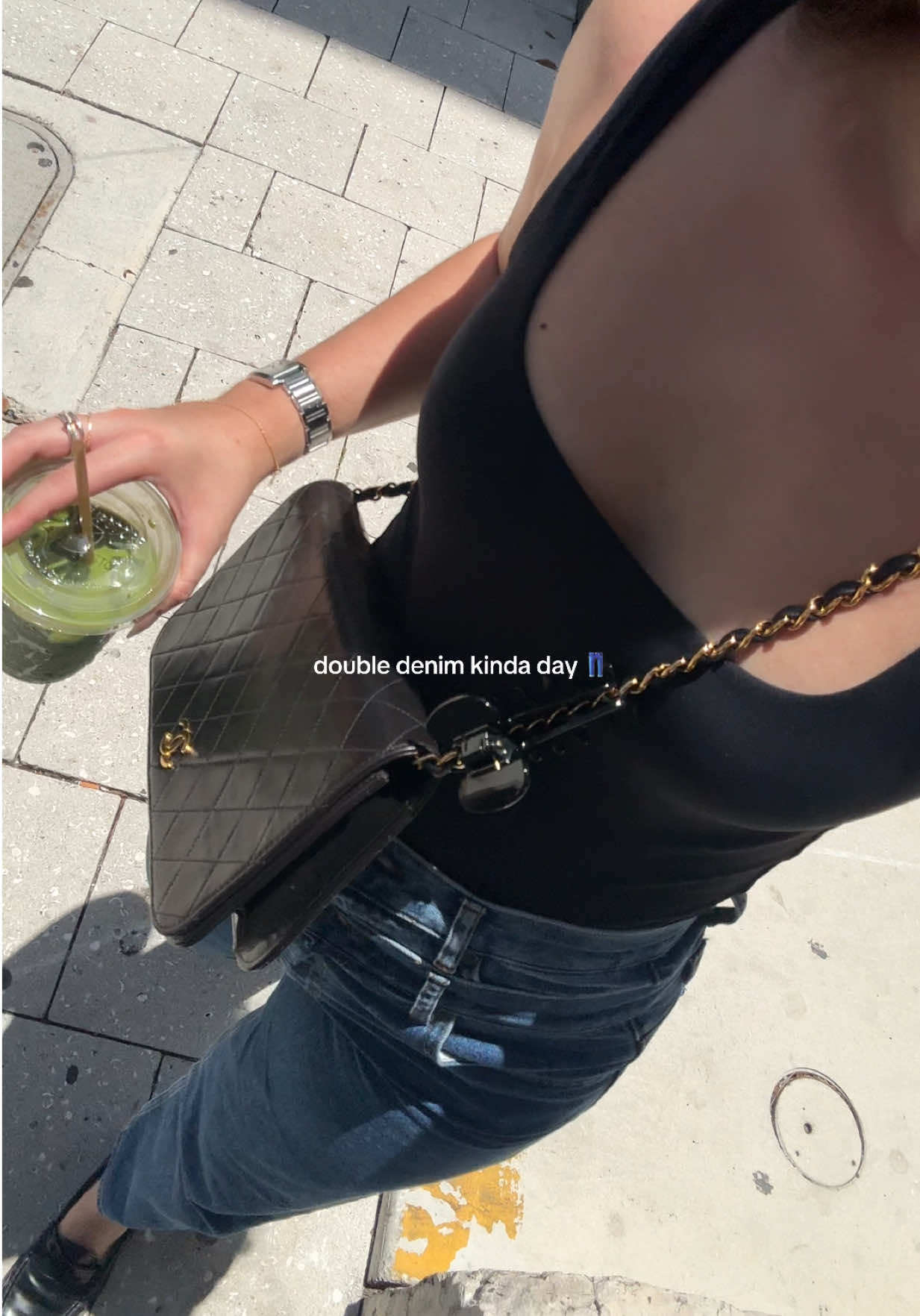 denim on denim kinda day 👖#OOTD #fashiontok #outfit #fashion #girly #fyp #sandro #aesthetic 