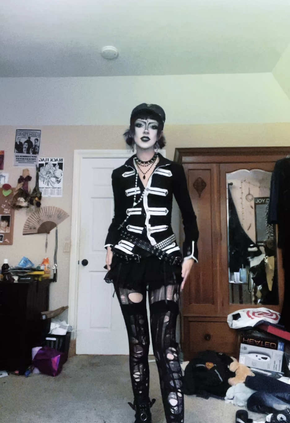 fit for MCR in sf AAAAAA #fyp #fypシ #OOTD #trending #makeup #goth #mcr #mychemicalromance 