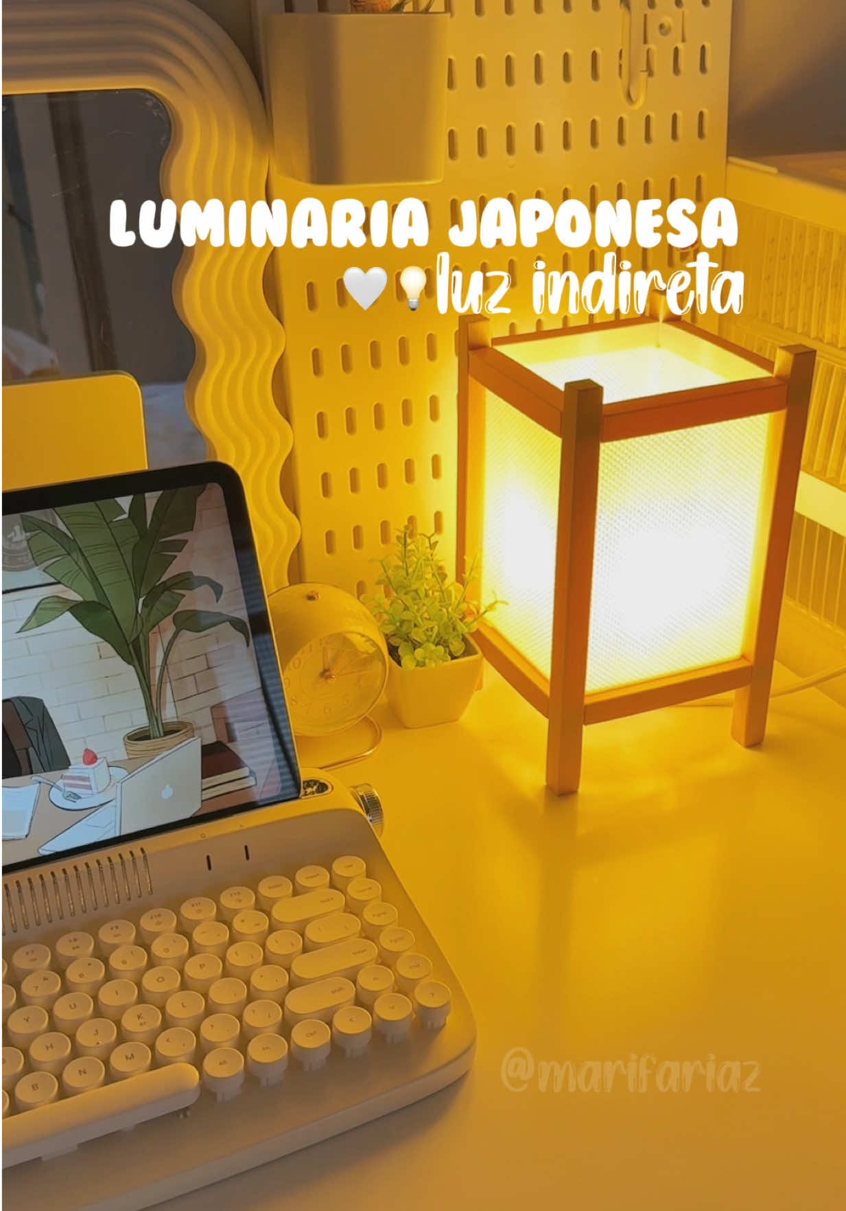 coisa linda ✨já virou minha luminária favorita 🤍  #comprinhastiktokshop #tiktokshop #decoracao compras no tiktok shop, luminária, luz indireta