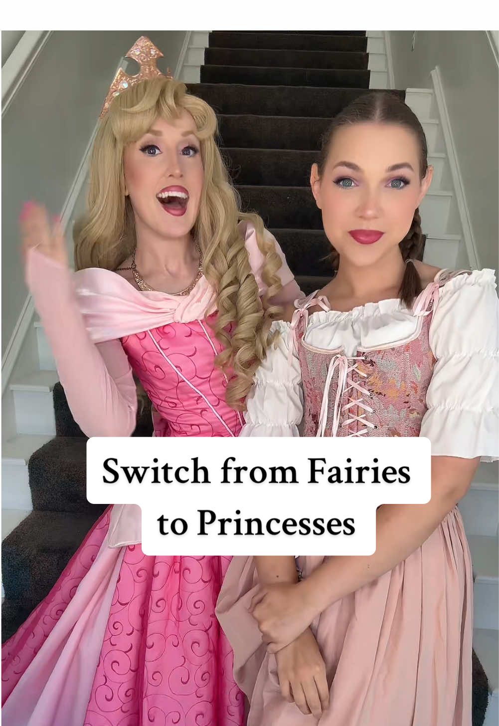 pure chaos #partyprincess #disneyprincess #disneyworld #ballgown #frozen2 #aurora #auroradisney #elsadisney #princesspartyperformer #princess #disney #disneyoutfit #fairycore #disneyprincessmakeup @Ceiling Fan @CharacterConnectionCo. 