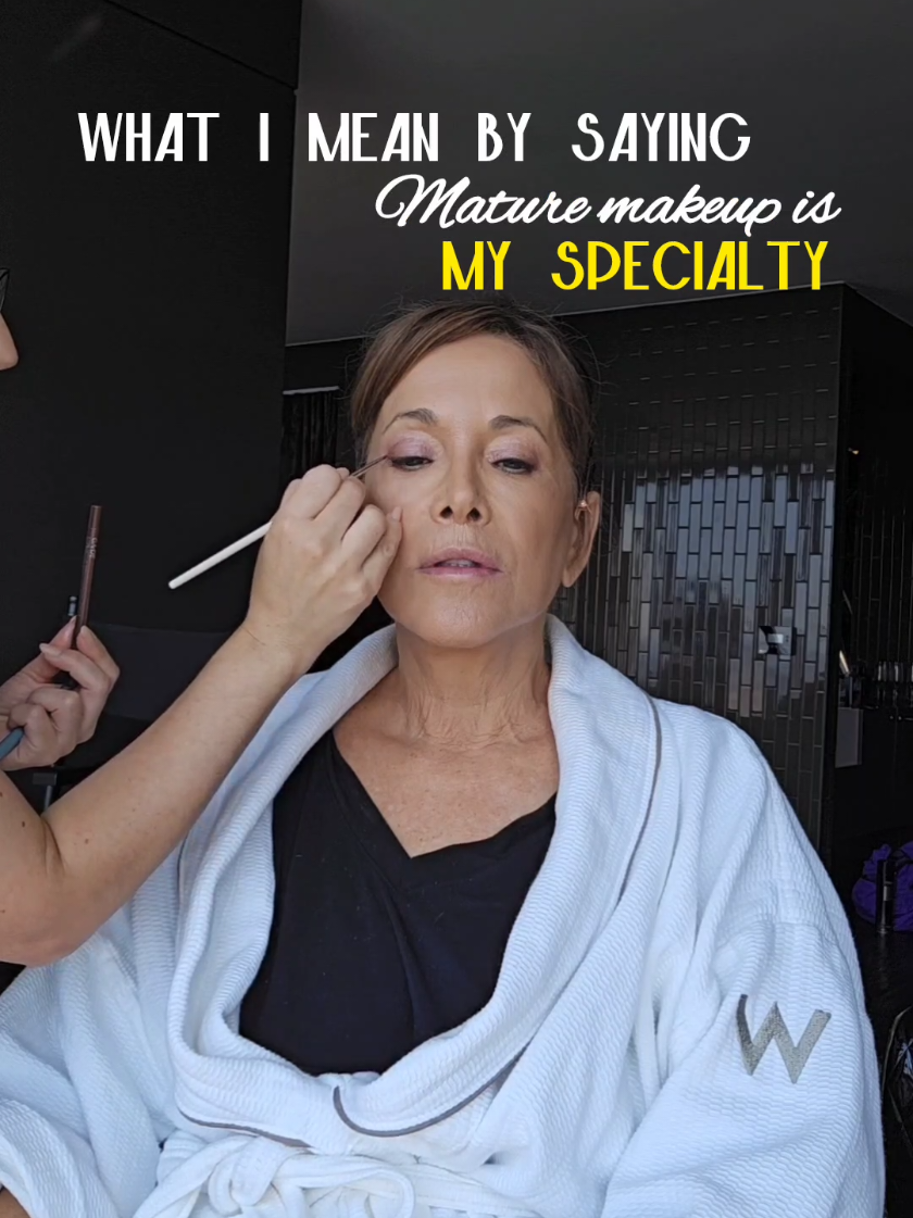My most favorite type of makeup is mature makeup.  #viral #maturemakeup #phillymakeupartist #bridalmakeup #milmakeup #over50makeup 