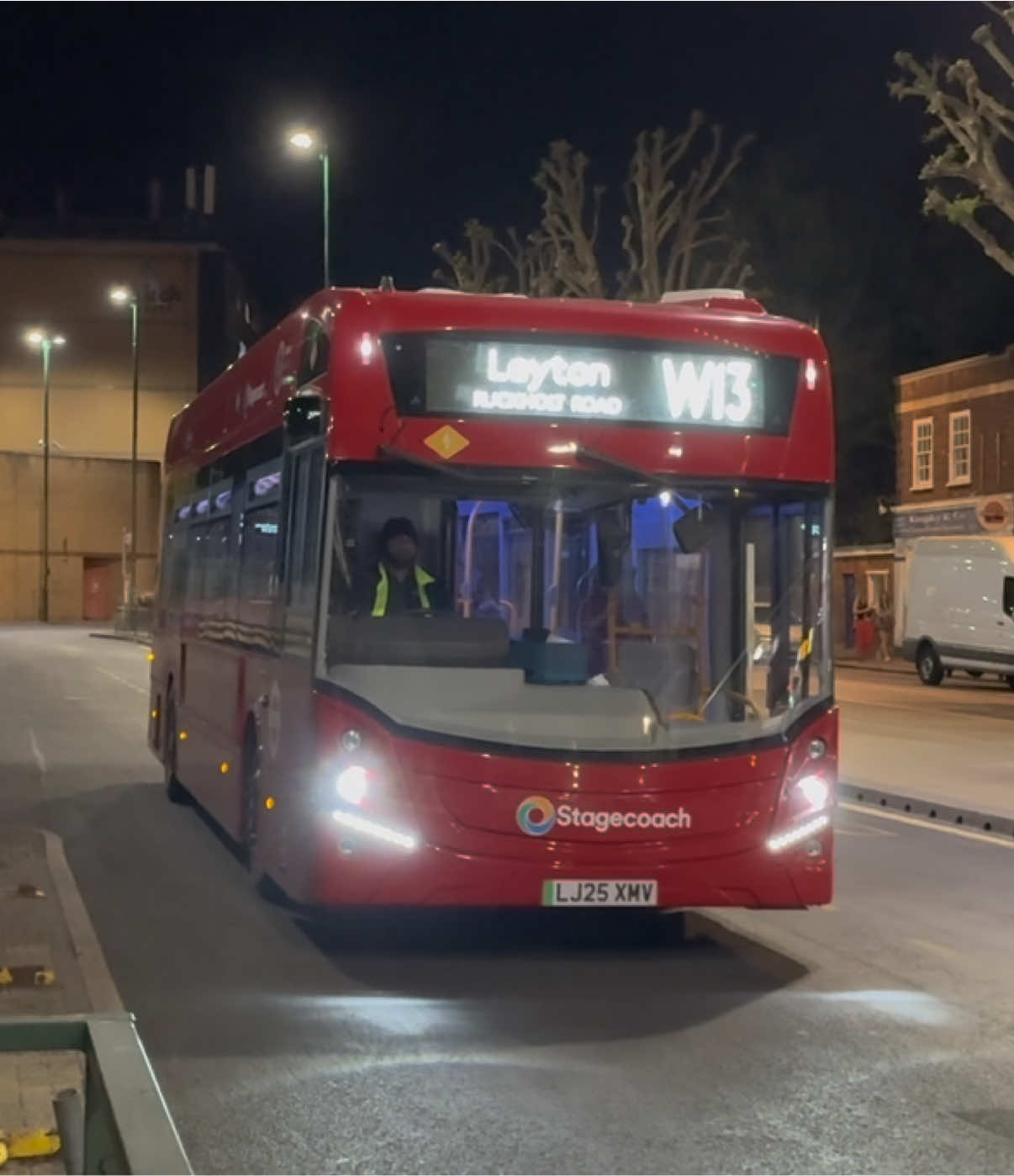 66093 (LJ25 XMV) seen at Leytonstone working the Route W13 for Leyton Superstores. #fyp #viral #xyzcba #londonbus #buses #bus #london #night #asthetic #2025 