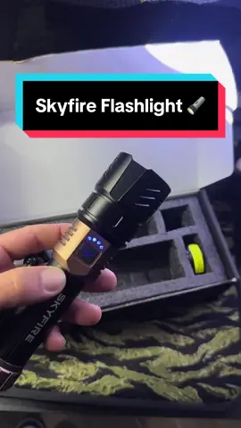 Skyfire Camping/Tactical Flashlight 🔦  #skyfire #flashlight #fyp #foryoupage #tiktokshop #camping #tactical 