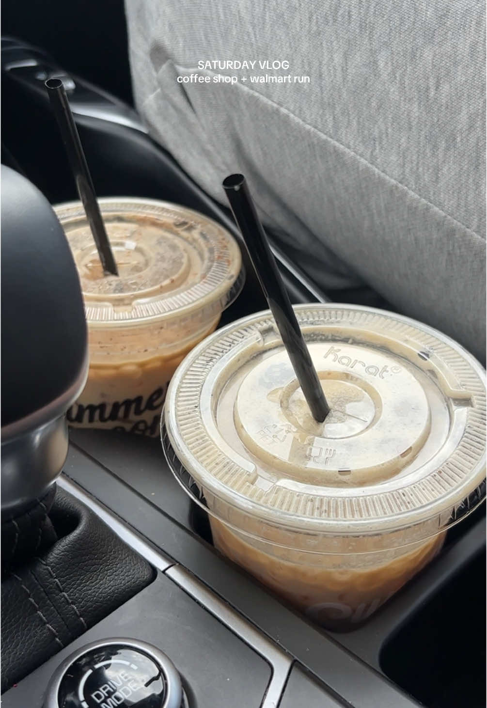Saturday outing ☁️💫☕️🛒 Tik tok stays influencing me on Walmart finds lol #saturdayvlog#coffeeshop#icedcoffee#shopping#walmartrun