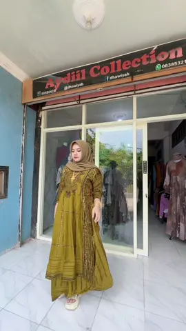 Gamis Anjeli Ready lagii dikeranjang kuning 😍buruan di co sebelum kehabisan lagii 🔥🔥🔥#anjeli #aydillcollection #bangkalanmadura #soundindia #fypシ゚ 